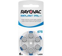 Rayovac 45849 Implant Pro + PR44/675 Battery Black