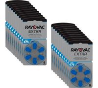 Rayovac 675 Extra Advanced PR44 120 x Hearing Aid Batteries for Auditory Devices 675AE / A675 / DA675 / P675 / PR675H