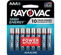 Rayovac AAA Batteries, Alkaline, 8 Count