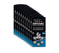 Rayovac Acoustic Zinc Air Hearing Aid Batteries, Size 675 AU, Blue Tab, Pack of 60