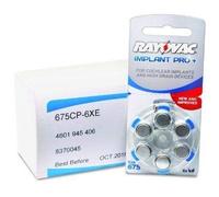 Rayovac Cochlear 675 Mercury Free Batteries- 60-bx