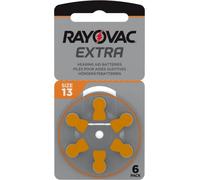 RAYOVAC Extra Advanced 13 Hearing Aid Batteries Orange (Pack of 6)