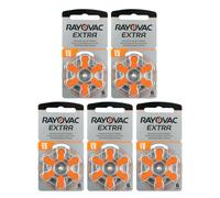 Rayovac Extra Advanced Hearing Aid Batteries, Size 13, Orange Tab, PR48, Pack of 30 - Free Frustration Packaging