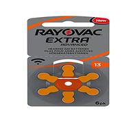 Rayovac Extra Advanced Hearing Aid Batteries, Size 13, Orange Tab, PR48, Pack of 60 - Free Frustration Packaging