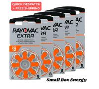 Rayovac Extra Advanced Hearing Aid Batteries Size 13 Orange Zinc Air