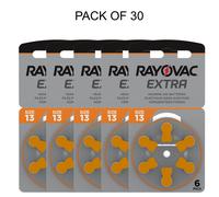 Rayovac Extra Advanced Hearing Aid Batteries Size 13 Orange Zinc Air Batteries