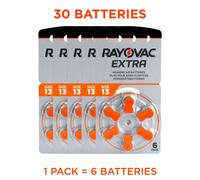 Rayovac Extra Advanced Hearing Aid Batteries Size 13 Orange Zinc Air Multi Packs