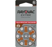 Rayovac Extra Advanced Hearing Aid Batteries Size 312 (120 Batteries) + Keychain