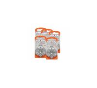 Rayovac Extra Advanced hearing aid batteries, type 13,Â 1.45Â V, 310Â mAh, 5x packs of 6
