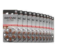 Rayovac Extra Hearing Aid Accessories Batteries Size 312, Long-lasting Mercury-free Zinc-air Hearing Aid Batteries - 1.45v (60 Batteries)