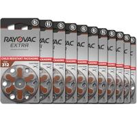 Rayovac Hearing Aid Batteries Size 312 - 10 Packs of 6 Cells