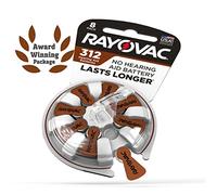 Rayovac Hearing Aid Batteries Size 312 for Advanced Hearing Aid Devices (24 Count)