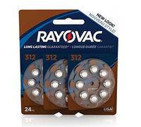 Rayovac Mercury Free Hearing Aid Batteries, Size 312, 24-Count (L312ZA-24ZM) by Rayovac