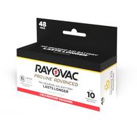 Rayovac Proline Advanced Size 10 Hearing Aid Batteries. Total of 48 Batteries.