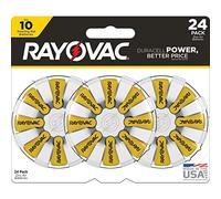 Rayovac Size 10 Hearing Aid Batteries (24 Pack), Size 10 Batteries