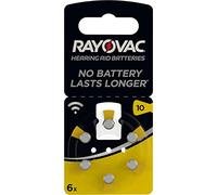 Rayovac Size 10 PR70 Hearing Aid Batteries 6-Pack