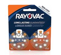 RAYOVAC Size 13 Hearing Aid Batteries, 16-Pack, L13ZA-16ZMB