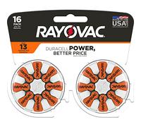 Rayovac Size 13 Hearing Aid Batteries Pack of 16