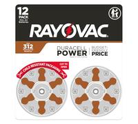 Rayovac Size 312 Hearing Aid Batteries (12 Pack), Size 312 Batteries