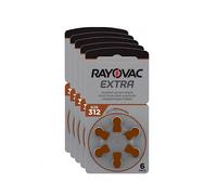 RAYOVAC Extra Advanced with Active Core Technology 312 Hearing Aid Batteries 60 Pieces