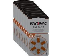 RAYOVAC Extra Advanced with Active Core Technology 312 Hearing Aid Batteries 60 Pieces