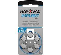 RAYOVAC® Size 675 COCHLEAR IMPLANT Batteries (6 Pack)