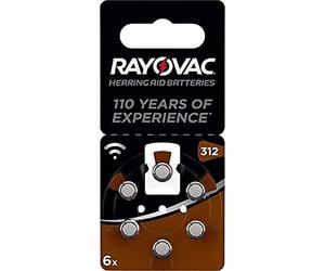 Rayovac Varta Rayovac Acoustic Special Mercury-Free Size 312 Hearing Aid Batteries - 6-Pack