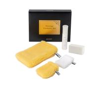 RAYPATH INTERNATIONAL Prestige Cosmetics Plus Set - 5-Piece Luxury Eco Skincare Collection with Face Glove, Face Cleaner, Body Cleaner, GoldenRAY Cream & Natural Nanosilver Soap