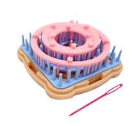 Raypontia Knitting Machine for Flowers, Flower Loom Kit, Flower Maker Tool for Beginners, Colourful Portable Knitting Machine, Portable Weaving Set for Diamonds, Round, Square Flowers