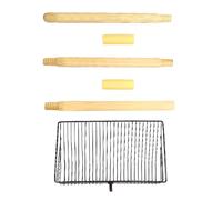Raypontia Metal Chicken Poop Scooper - Removable Chicken Poo Scooper Strainer Scoop with Long Handle | Robust Chicken Coop Rake with Non-Stick Coating for Chicken Coop Accessories