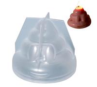 Raypontia Pack of 3 Silicone Mould Poop Candle Moulds - 6.5 cm Candle Moulds Poop Mould Silicone Cake Mould Accessories for Candle Making, Silicone Moulds for Baking, Joke Props for April Fool's Day