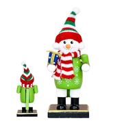 Raypontia Small Christmas Figurines - Christmas Soldiers Office Decor, Statues Home Decoration for Party Entrance Office Living Room Bedroom Shelf Fireplace
