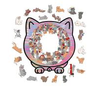 Raypontia Wooden Puzzle - Toys with the Shape of a Cat - Wooden Animal Puzzle for Adults | Suitable for Women, Men, Children, Son, Daughter, and Teenagers