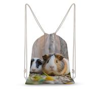 rayprint Cute GuineaPig Drawstring Backpack Sport Gym Bags Yoga Shopping Travel Casual Daypacks for Women Men