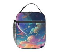 rayprint The Dreaming Night Sky Reusable Insulated Lunch Bag - Waterproof Portable Tote for Men and Women