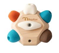 rayrun Finger Climbing Ball, Finger Boulder Block Climbing Training Set, 18 Resin Handles, Wooden Boulder Block, Tools, Storage Bag, Climbing