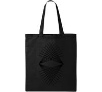 Rays of The Cosmos Modern Artwork Natural Ecological Cotton Tote Bag Black