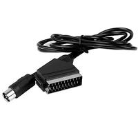 Raysha 1.8M Cable Scart RGB TV Lead Cable for Sega Saturn Console | AV Cable Lead Audio Video Connector for Genesis Megadrive 2 -Video TV VCR DVD Fully Wired reliable viewing experience.