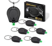 RaySoar 6 Pack Ultra Bright Green Light Keychain Flashlight Green Keychain Flashlight for Night Observation