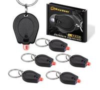 RaySoar 6 Pack Ultra Bright Red LED Keychain Flashlight, Mini Red Keychain Flashlight for Night Observation
