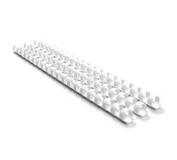 RAYSON Mixed Size Binding Combs, 6mm/8mm/10mm/12mm, 25pcs per Size, 20-90 Sheet, A4, White, Pack of 100