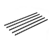 RAYSON Plastic Binding Combs, 21 Ring 20-Sheets (80gsm 20lb) Capacity, 6mm Black A4 Comb Binder Spines, Pack of 100