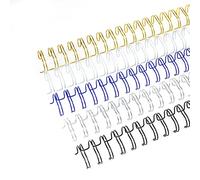 RAYSON Wire Binding Spines, 23 Loops, 90 Sheets, 2:1 Pitch, 12.7mm, A4, Multicoloured, Pack of 100