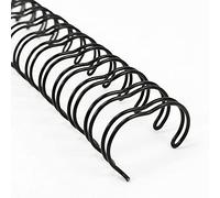 RAYSON Wire Binding Spines, 34 Loops, 50 Sheets, 3:1 Pitch, 9.5mm,A4, Black, Pack of 100