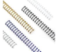 RAYSON Wire Binding Spines, 60 Sheet, 3:1 Pitch, 11.1mm, 34 Loops, A4, Multi-Colour, Pack of 100