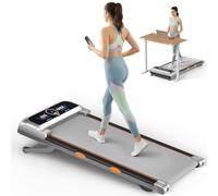 Rayspace Walking Pad with 15% 12-Level Auto Incline, 450 lbs Capacity UI Screen, 3.5HP Quiet Under Desk Treadmill, Speaker, APP & Remote Control, Treadmills for Home Hiking