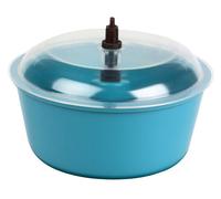 Raytech 23-005 Polyethylene Bowl with Lid, 0.05 Cubic feet Capacity, 8" Diameter, for TV-5 Standard Vibratory Tumbler