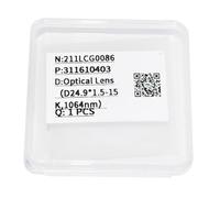 Raytools Original Protective Windows 37x7mm Laser Optical Protection Lens 27.9 * 4.1 0-6KW Fiber Laser Cutting Head Spare Parts (1 PCS, 24.9x1.5)