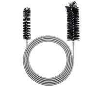RayTour Extra-Thick Drain Brush with Stronger Spring - 67-Inch Flexible Pipe Cleaning Tool - Dual Bristle Heads - Ideal for Curved Pipes and Slim Holes - Black