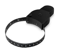 RayTour Tape Measure Body Measuring Tape for Body Fat Measurements Retractable 60 Inch 150 cm Black